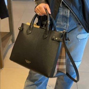 Burberry Double Handle Shoulder Bag